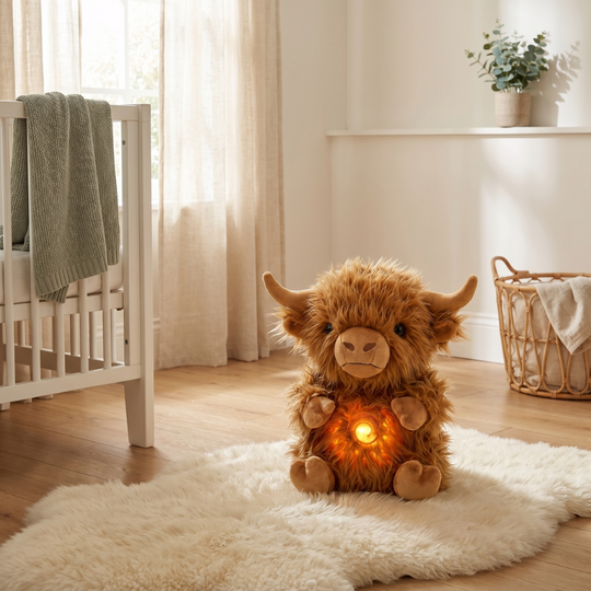CozyCow – Breathing Highland Cow with Light & Sound
