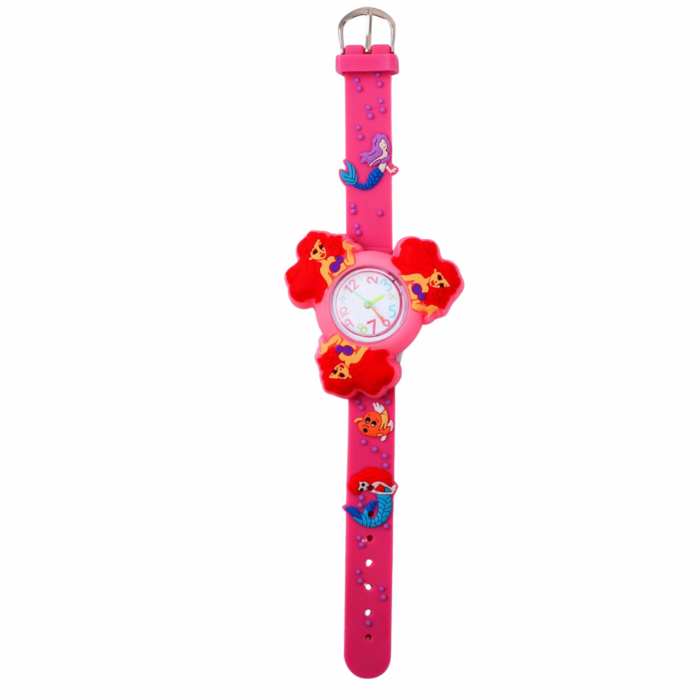 WaveSpin mermaid spinner watch pink
