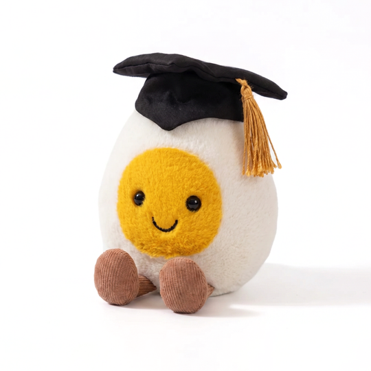 EggBuddy – Soft Egg Character Plush with Costume Design
