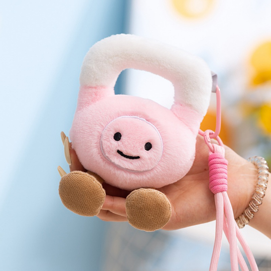 GymCuddle – Fitness Plush Keychain with Playful Design