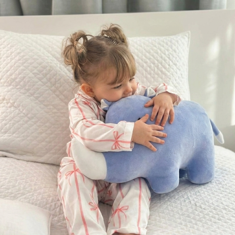Sleepy Safari Rhino Plush Toy for Kids — Clean Quality Buddy
