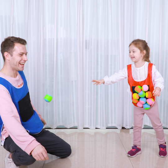 Sticky panel vest set for group games