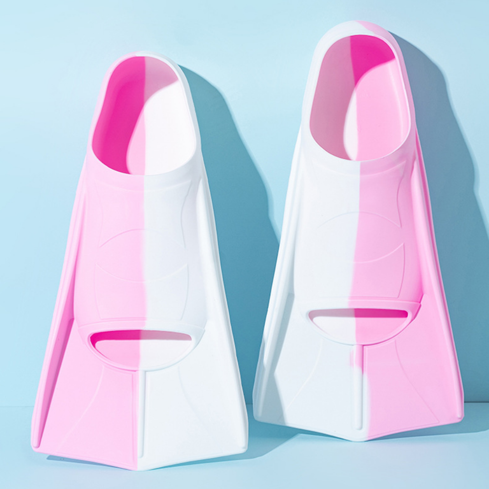 FinDart training swim fins pink white