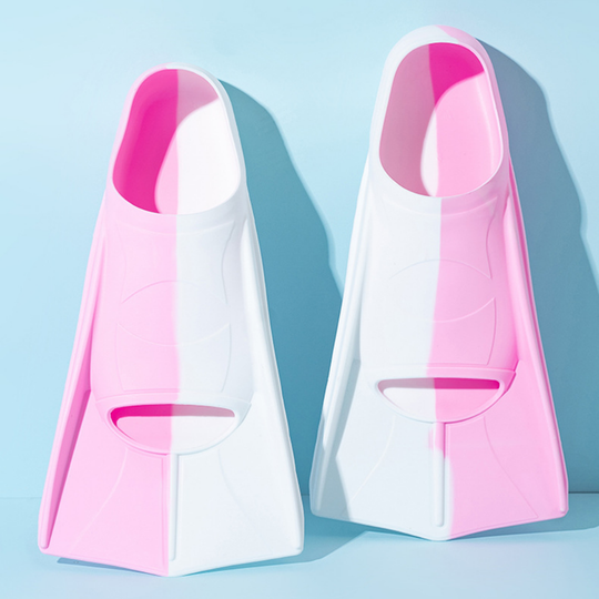 FinDart training swim fins pink white