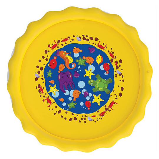 SplashTrail sprinkler mat 170 cm yellow ocean