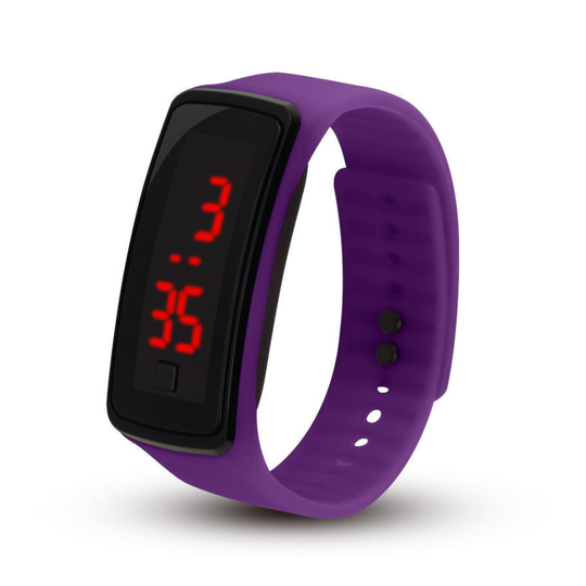 FlexBeam purple LED sports watch ultra-thin for everyday wear