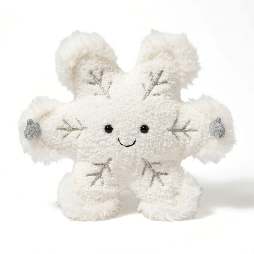WinterCuddle – Snowman & Snowflake Plush Toy