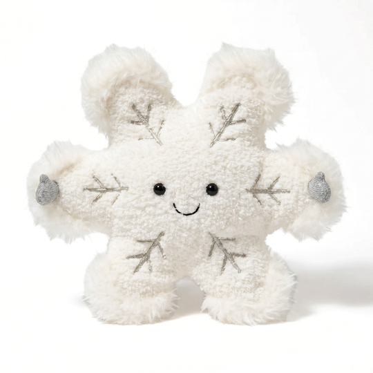 WinterCuddle – Snowman & Snowflake Plush Toy