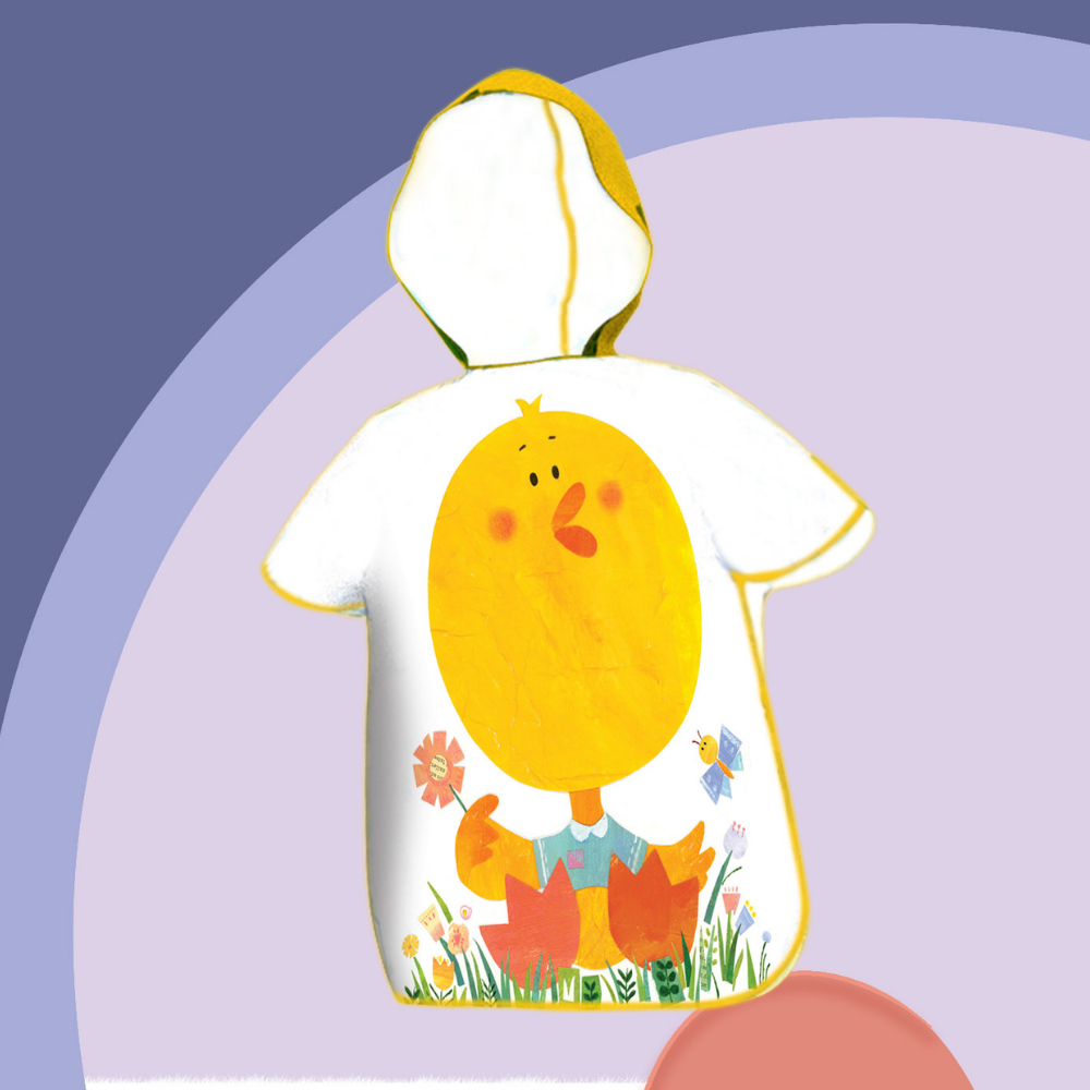 CozyFin kids beach poncho chubby duck