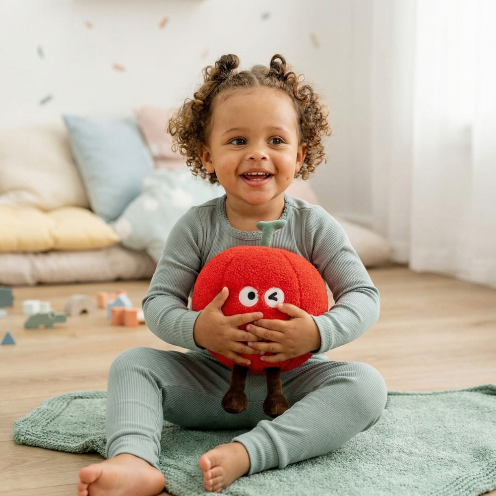 WinkBerry Cherry Plush Toy — Clean Comforting Cuddle Buddy