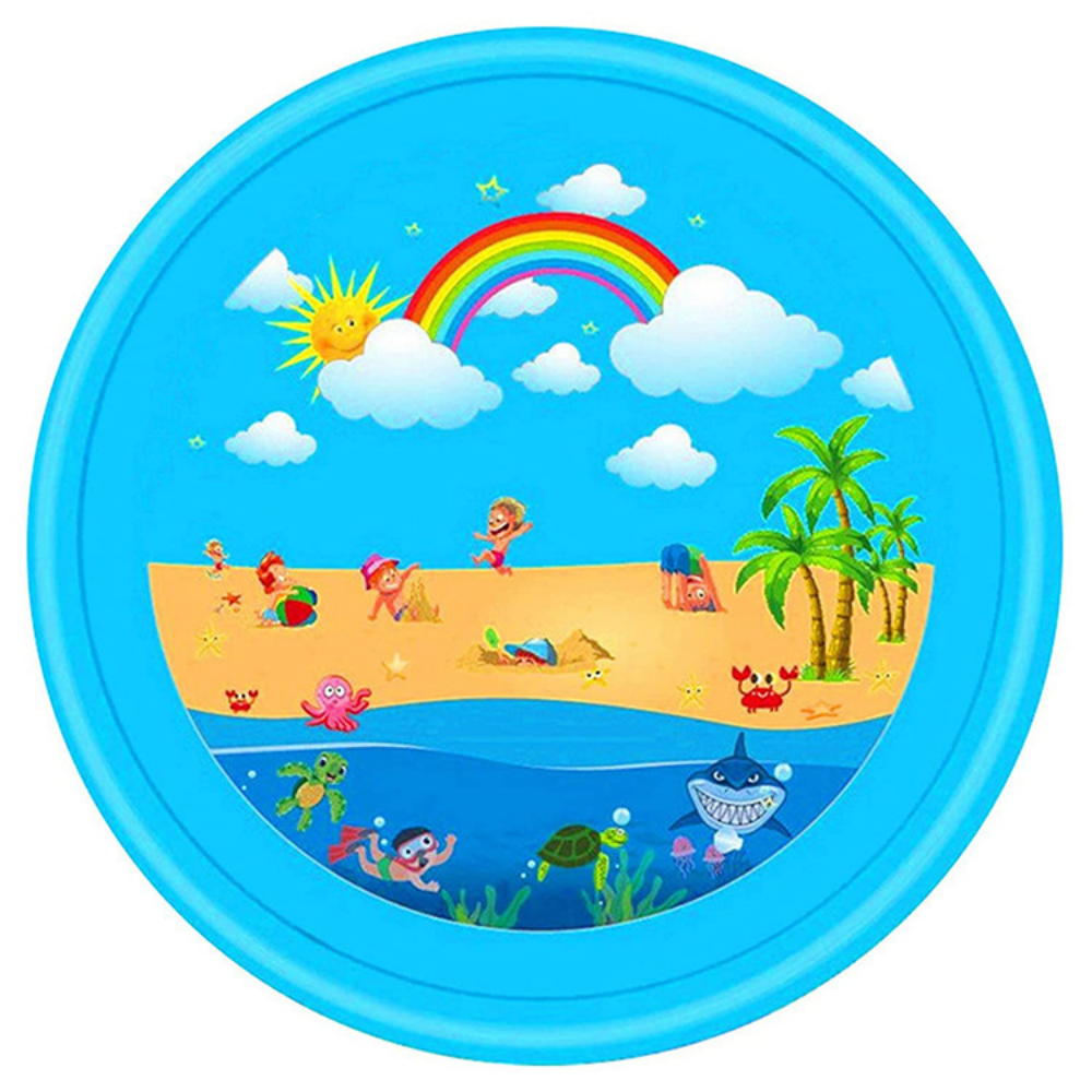 SplashTrail sprinkler mat 170 cm blue rainbow
