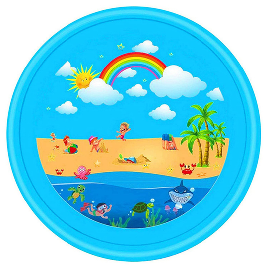 SplashTrail sprinkler mat 170 cm blue rainbow