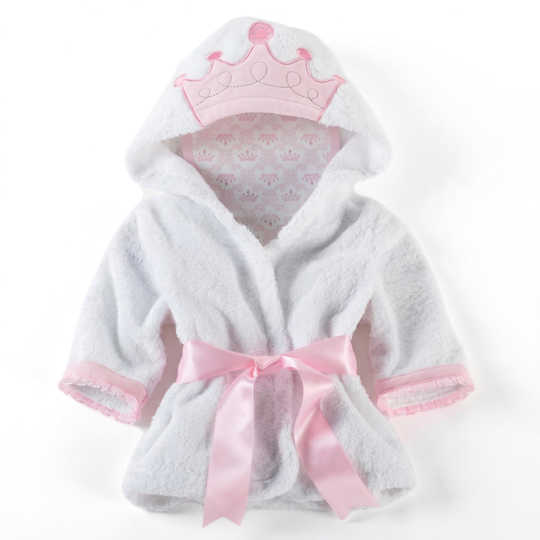 SnugglePeak hooded baby bathrobe princess