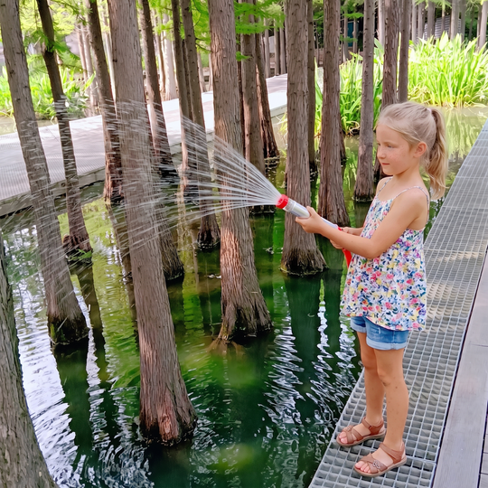 Multi-jet nozzle water squirter fountain spray