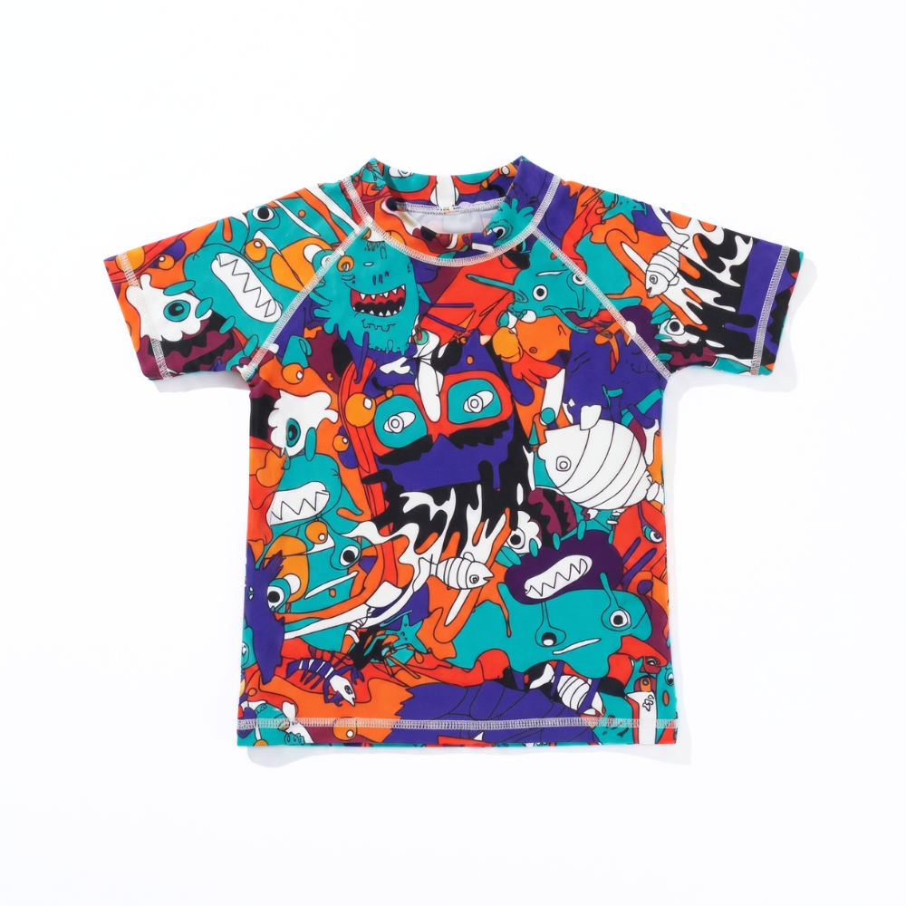 GlowDip kids anti-UV swim shirt short sleeve