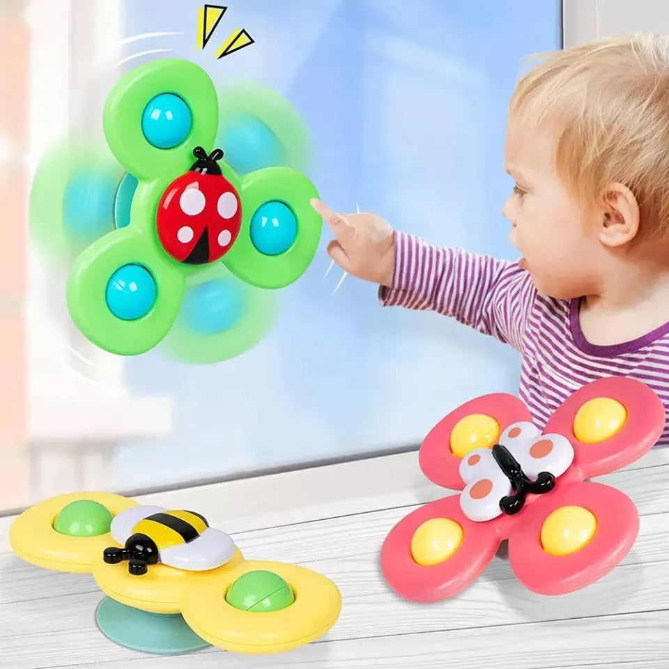 TwirlNest Baby Spinner Suction Toy Set — Calm Sensory Play