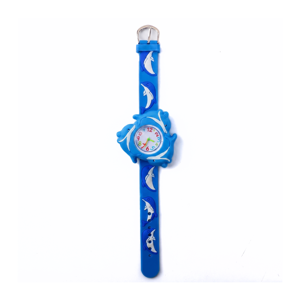 FinSpin dolphin spinner watch for kids with rotating case