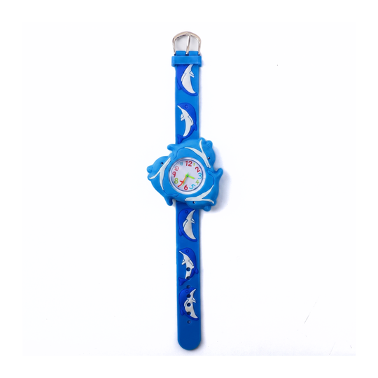 FinSpin dolphin spinner watch for kids with rotating case