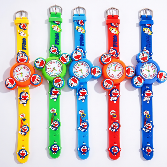 ExploraSpin kids cartoon spinner watch with rotating case