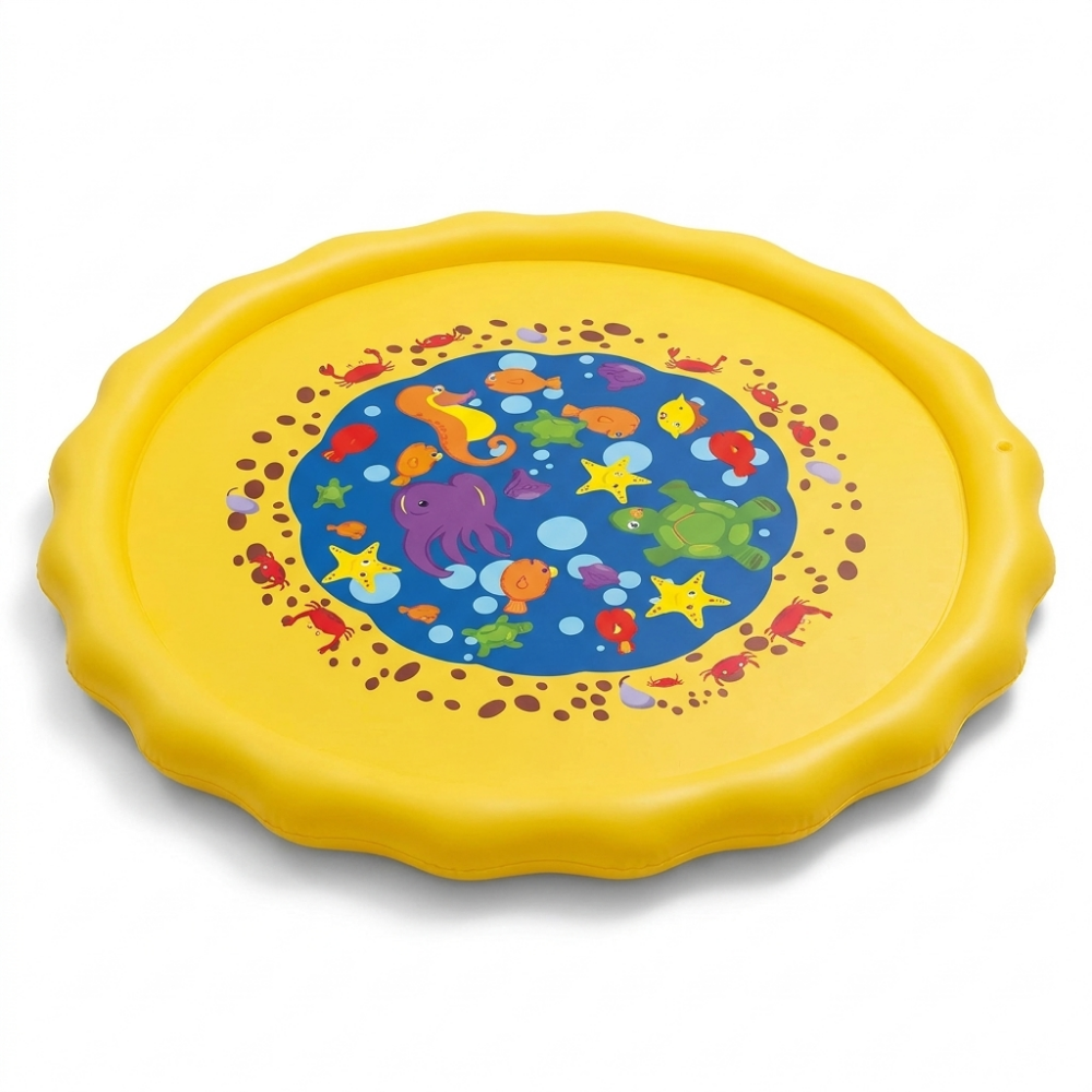 SplashTrail inflatable sprinkler mat fountain effect