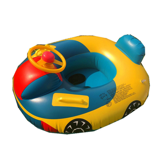 RideFloat inflatable baby swim ring car design