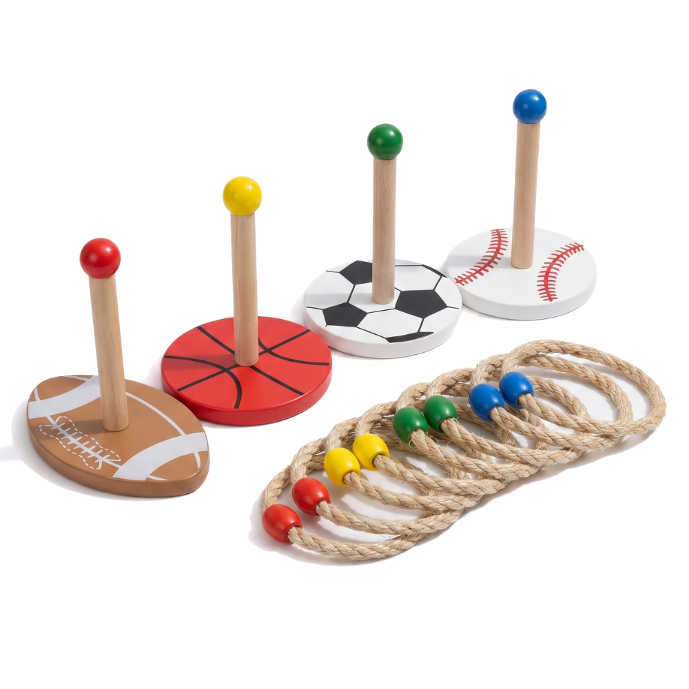 RingChamp wooden ring toss game sporty targets
