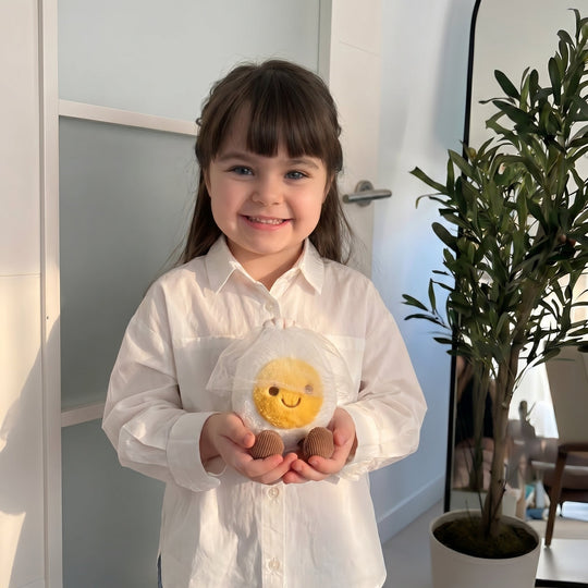 EggBuddy – Soft Egg Character Plush with Costume Design