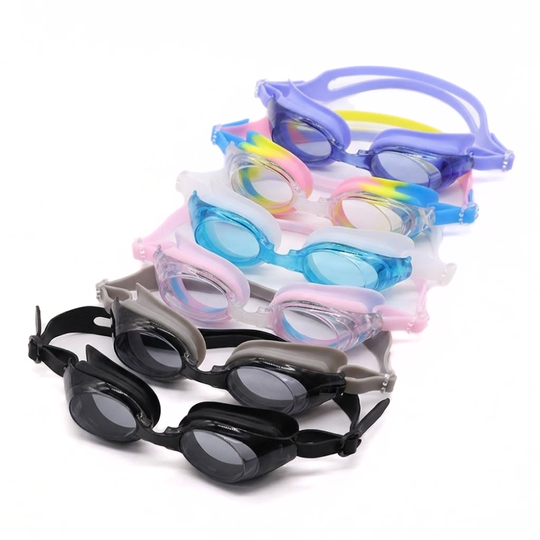 ClearWave anti-fog kids swim goggles adjustable strap