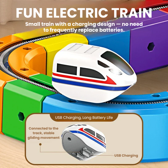 Tracki 3D Train Building Set Kids STEM Toy — Creative Learning Fun