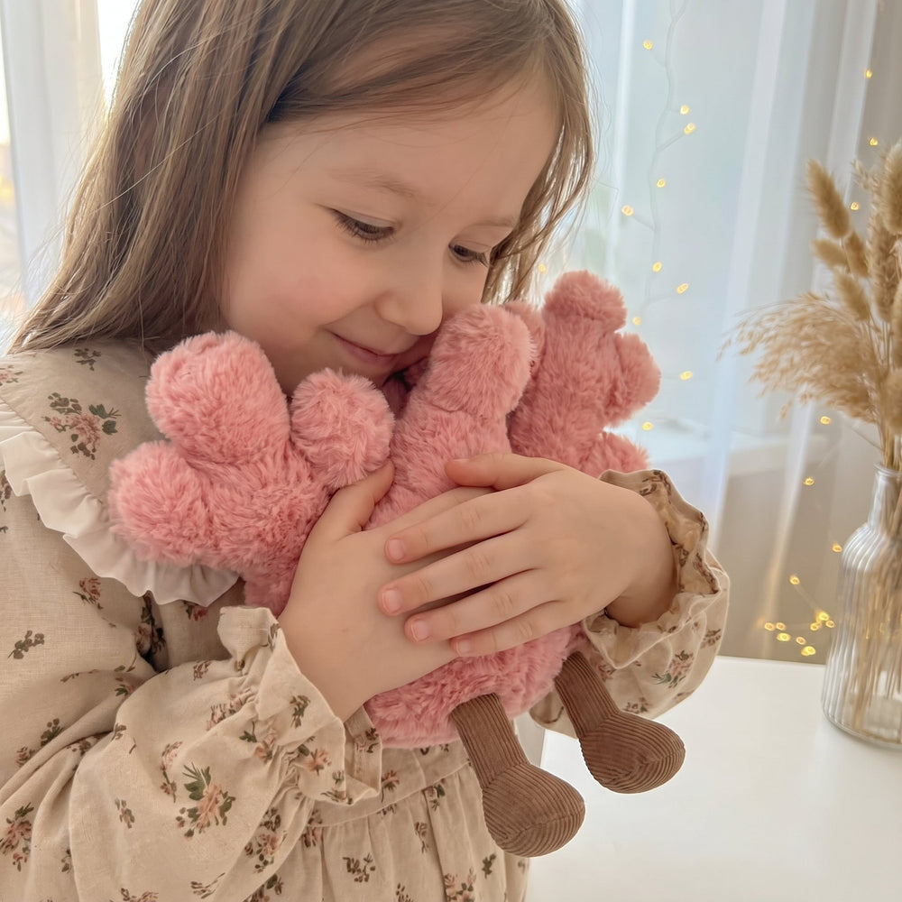NatureCuddle – Coral & Blossom Plush Collection
