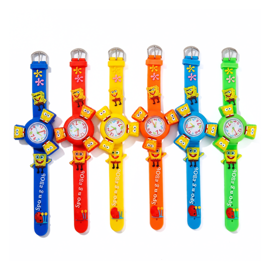 SunnySpin yellow cartoon spinner watch for kids