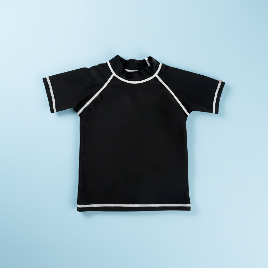 GlowDip kids swim shirt black