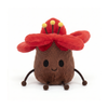 KapokCuddle – Red Flower Plush Keychain