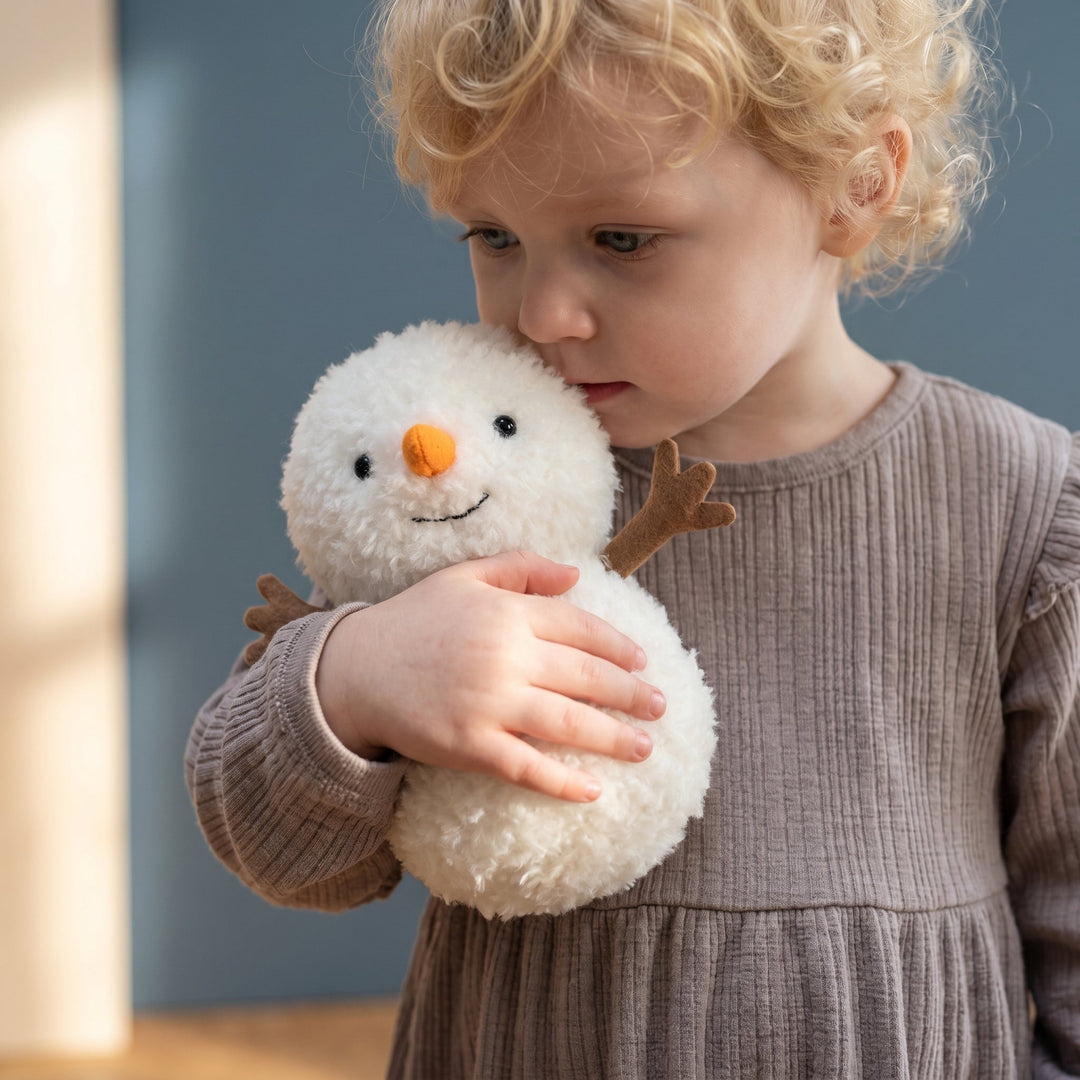 WinterCuddle – Snowman & Snowflake Plush Toy