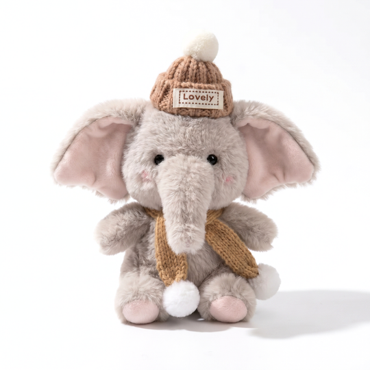 EleCuddle – Winter Elephant Plush Keychain