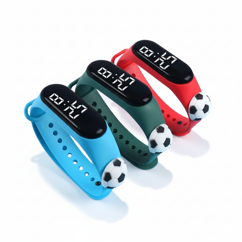 GoalFlash LED digital kids watch with football strap
