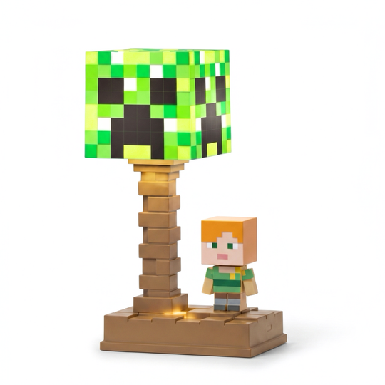 PixelGlow – Pixel Block Table Lamp with Gaming Design