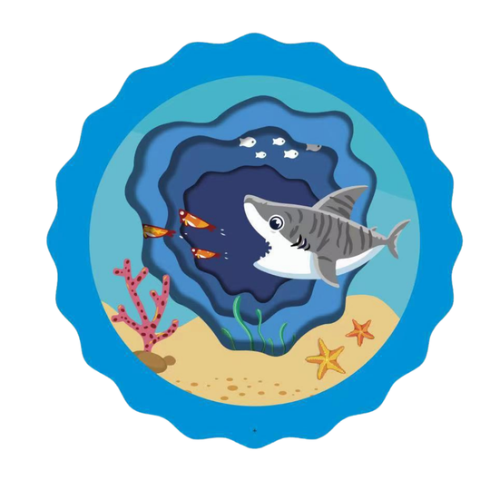 SplashTrail sprinkler mat 170 cm shark