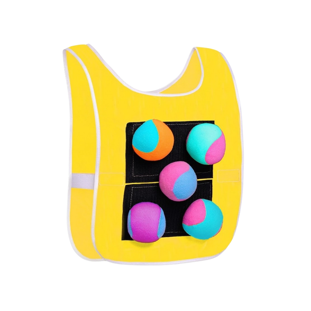 StickStrike sticky ball vest game yellow adults set