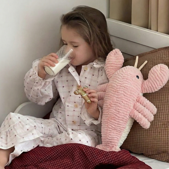 Coral Hug Lobster Plush Toy — Clean Calming Comfort