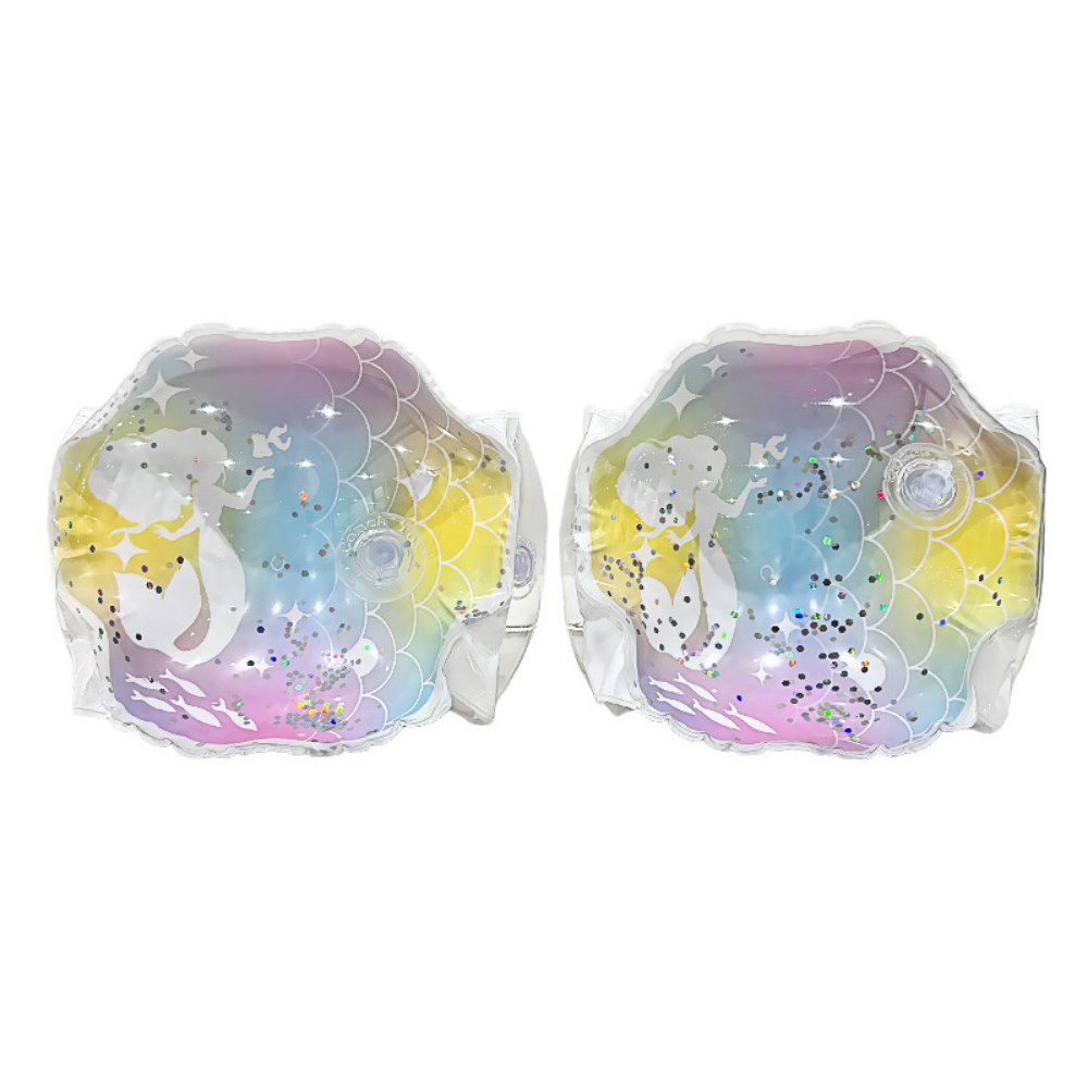FloatNest swim armbands sequin purple mermaid