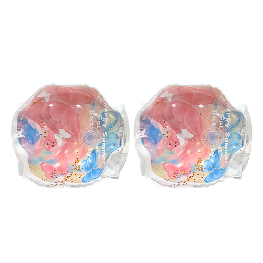 FloatNest swim armbands sequin pink butterfly
