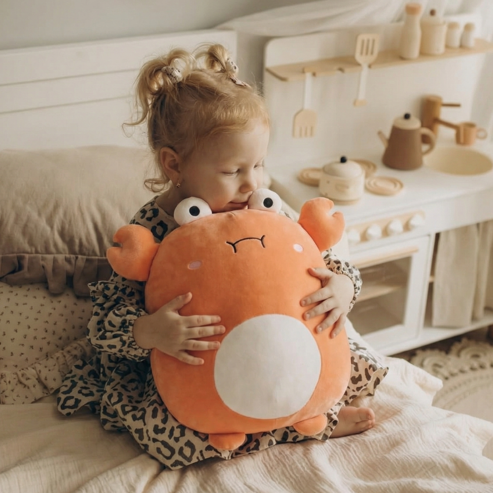 SnugSea Crab Cuddle Plush Toy — Clean Calming Quality