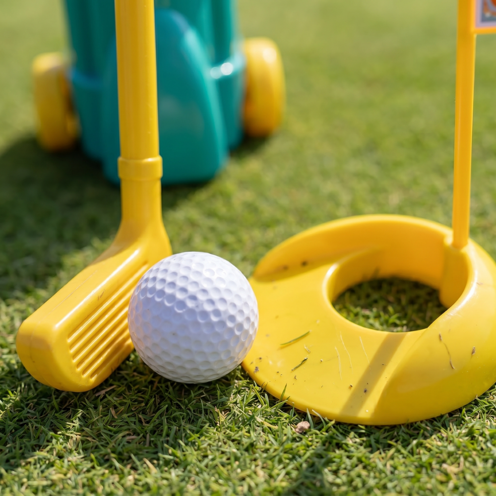 Soft safe golf balls for worry-free kids play