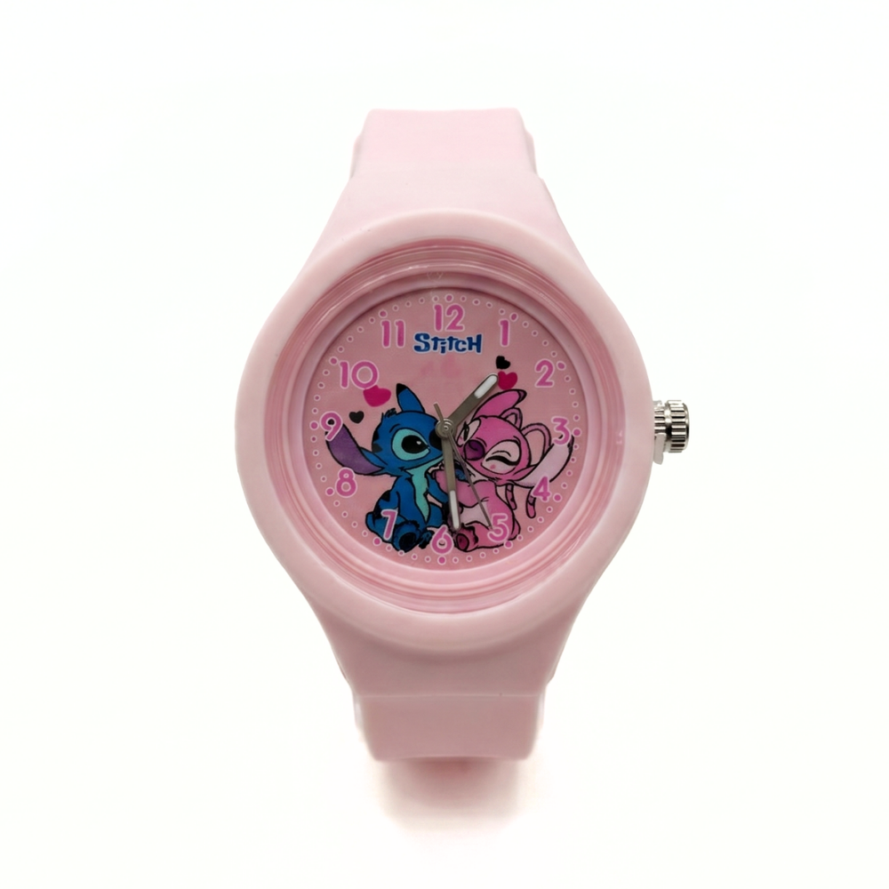 PixiePal character kids watch round light pink