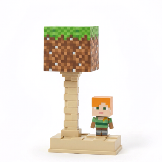 PixelGlow – Pixel Block Table Lamp with Gaming Design