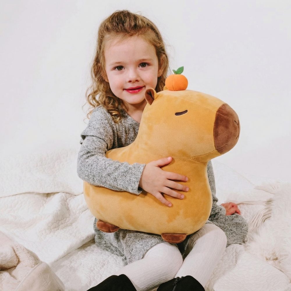 Calming Capybara Plush Toy for Kids — Clean Modern Quantity Friend
