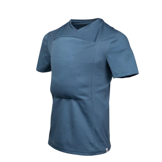 CarryClose babywearing tee blue dad fit
