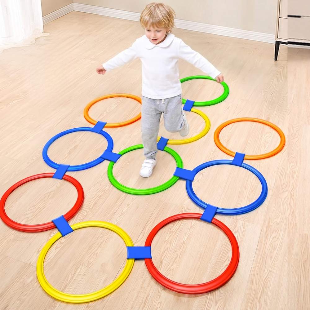 Connectable rings with handy click connectors