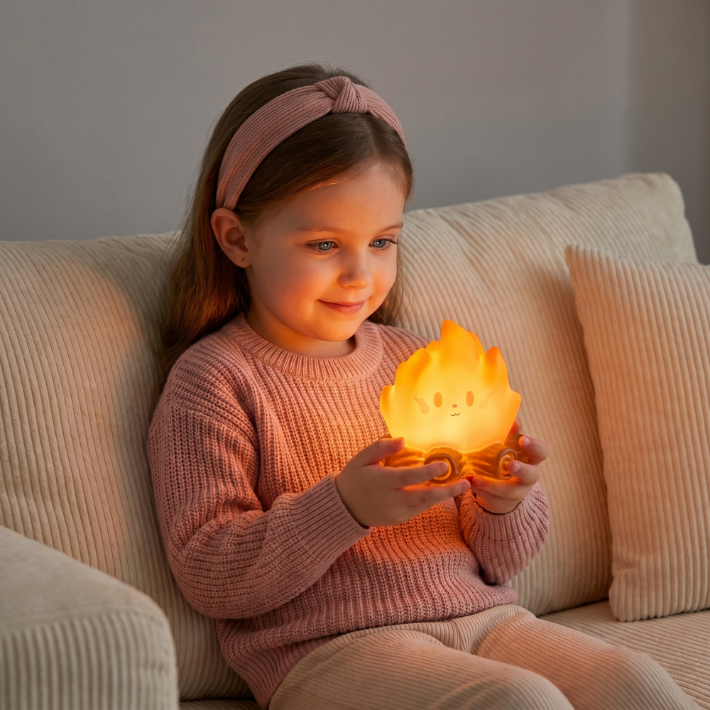 FireGlow – Campfire LED Night Light with Warm Glow